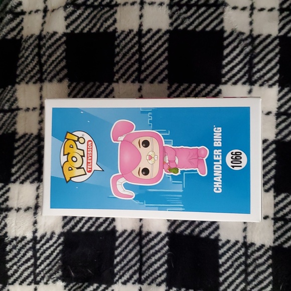 Funko Pink and Light Pink Friends Chandler Bing Pop! Vinyl Box Back - Picture 2 of 6